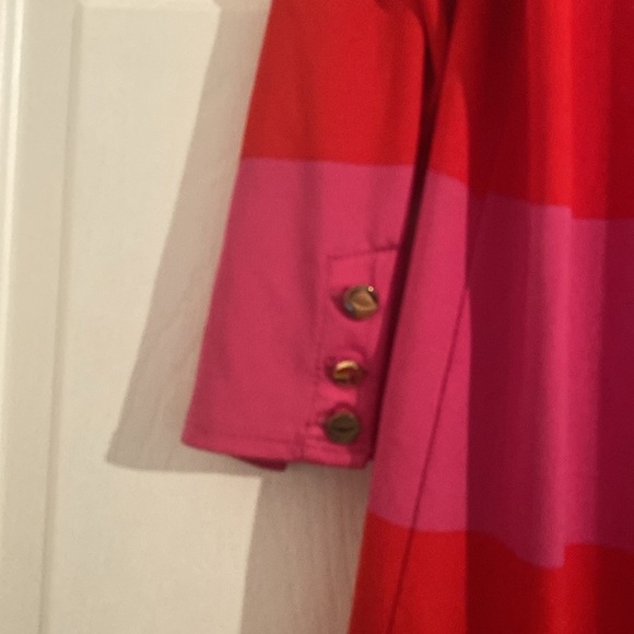 Mud Pie Red and Pink Striped Dress - Picture 5 of 6